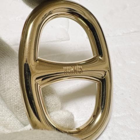 HERMES エルメス シェーヌダンクル スカーフリング ゴールド