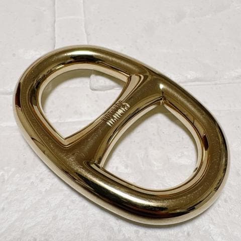 HERMES エルメス シェーヌダンクル スカーフリング ゴールド