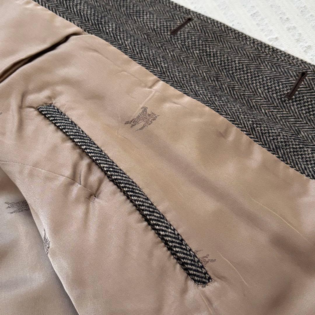 ⭐︎入手困難　バーバリー　ヘリンボーン　バルマカーンコート　カシミヤ　裏地総柄