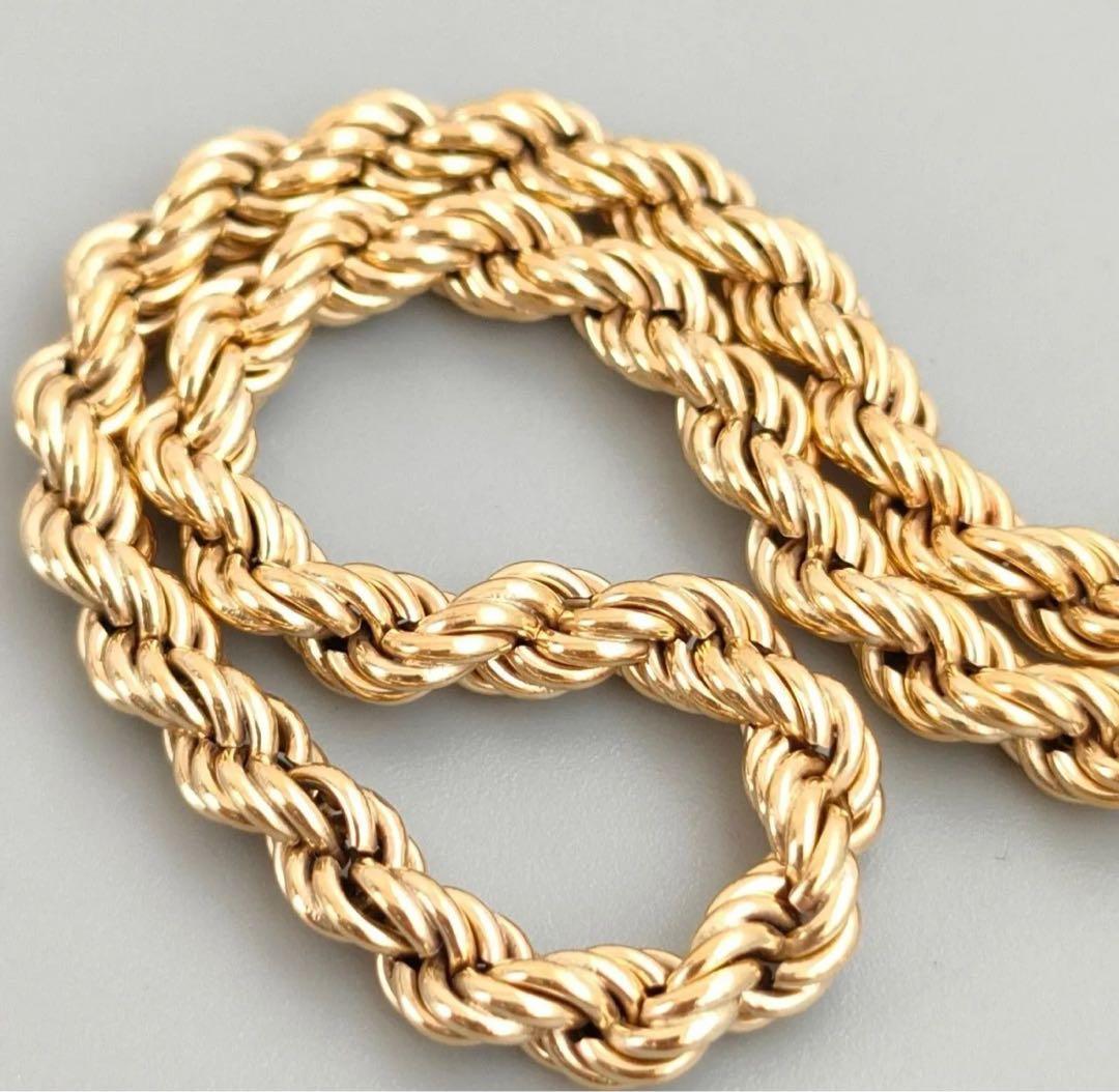 5*9様 K18 750 ゴールド ツイストロープ ブレスレット5.2ｇ