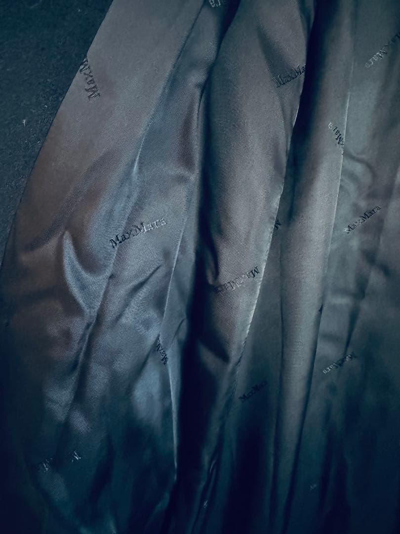 【MaxMara】ネイビーロングコート