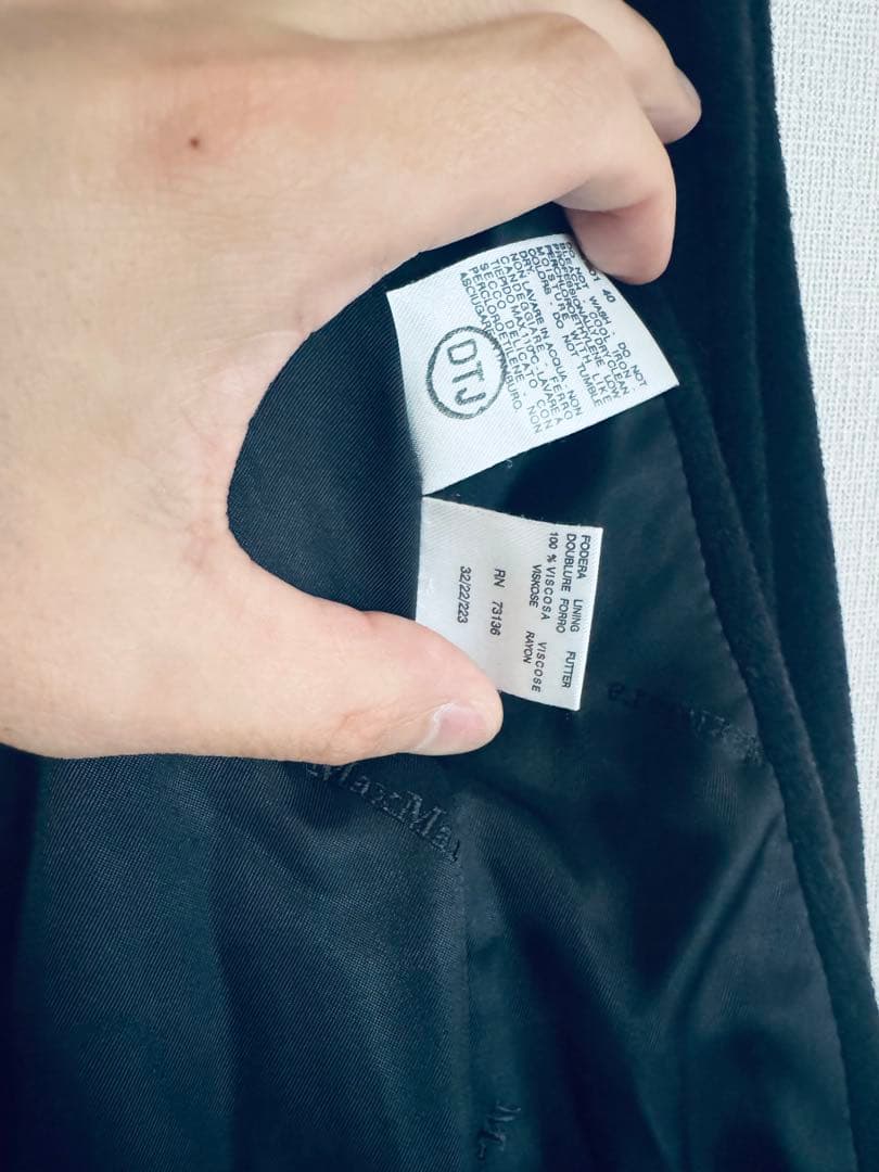 【MaxMara】ネイビーロングコート