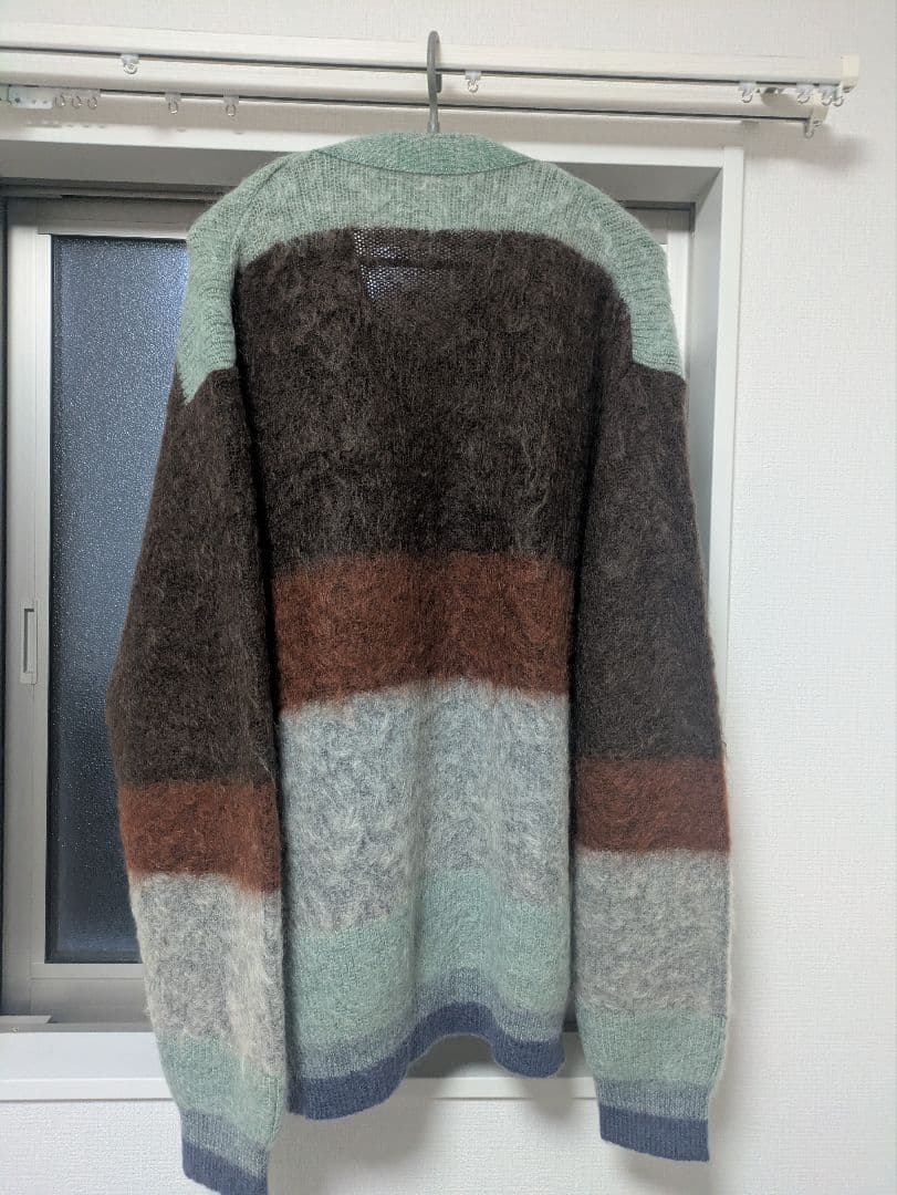 A*d様 23AW MOHAIR BORDER CARDIGAN