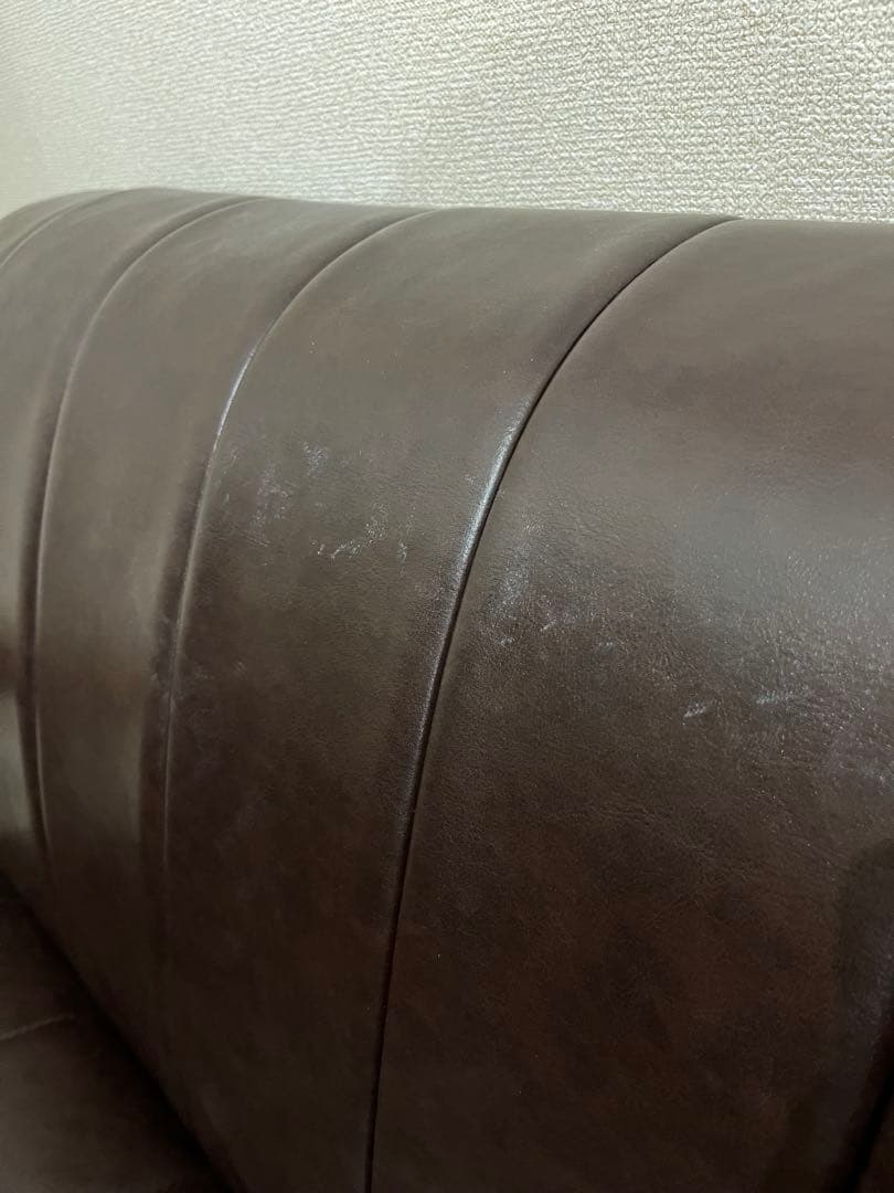 ニトリ　2人掛けソファ　合皮タイプ（Nシールド）　113411