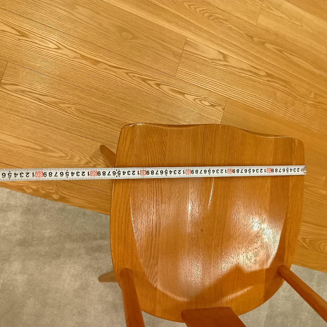 ふみ！！柏木工　KASHIWA カウホーンチェア　LC11 楢無垢材