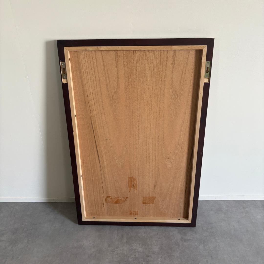 シンプル 木製 ミラー(鏡)