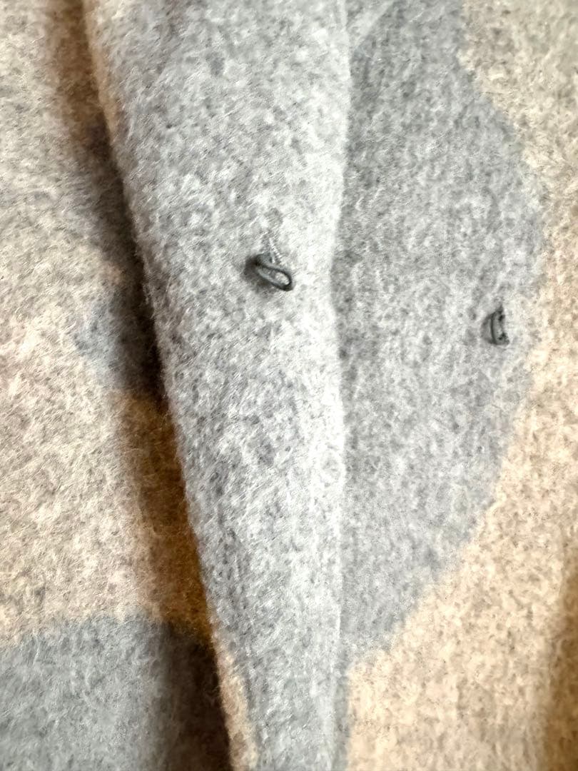 超美品 feerique アルパカ混 厚手 ロングコート グレー 2