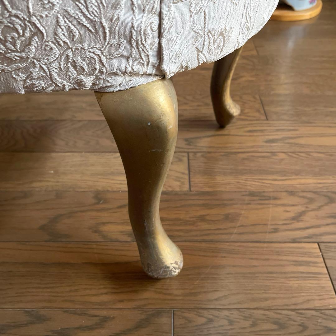 【商品】ヴィンテージ　猫足　シェル型　ソファチェア　撮影用