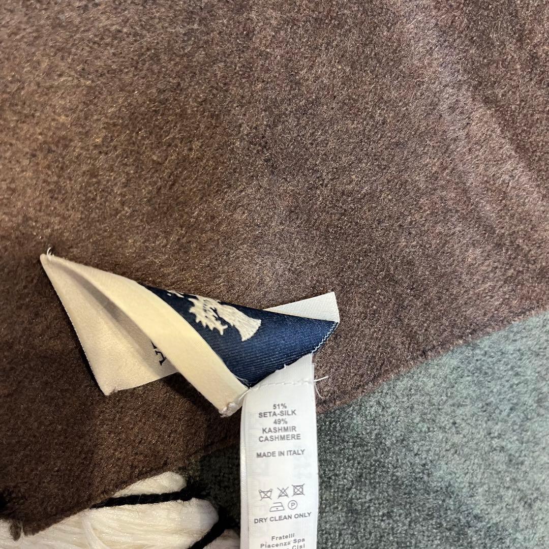ピアツェンツァ カシミヤシルク リバーシブル マフラー イタリア製 国内正規品
