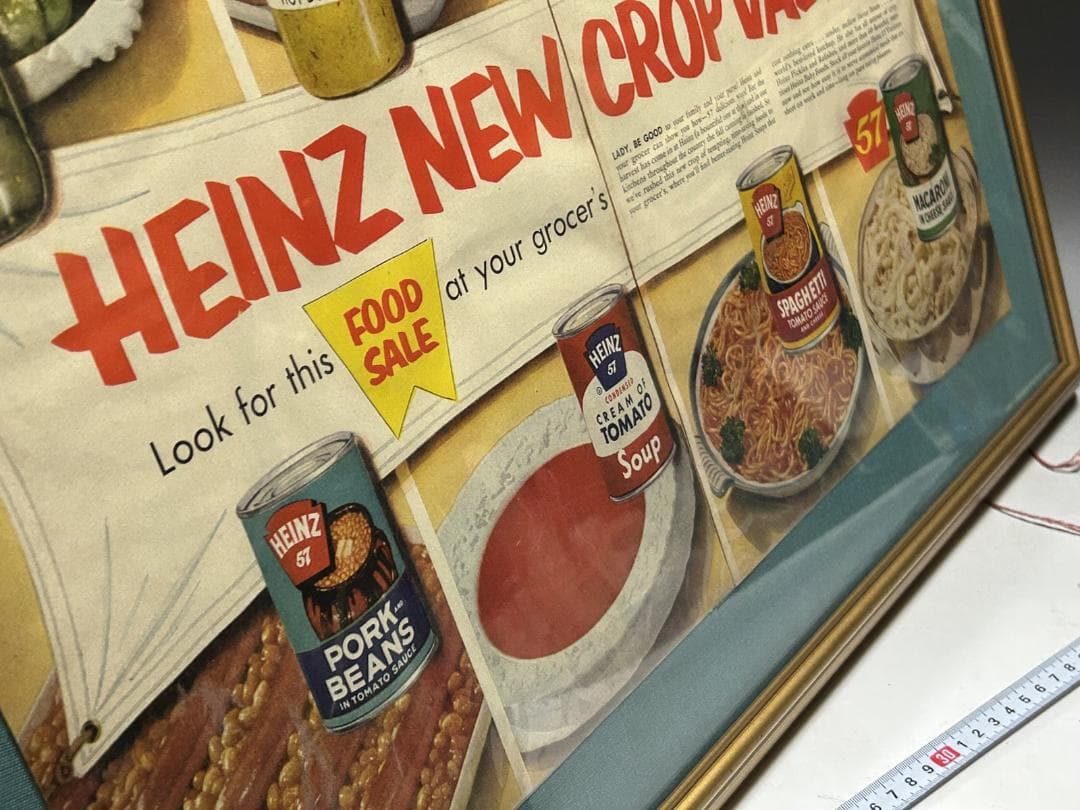 HEINZ ケチャップ　広告アート額縁 インテリア ビンテージ LIFE　雑誌