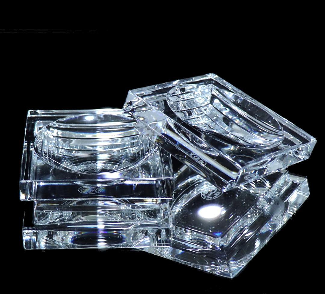 オールド・バカラ ジョルジュシュヴァリエ氏作 バターディッシュ ペア 調味料入れ