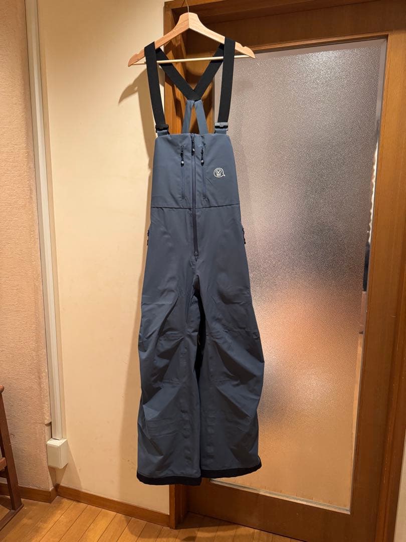 unfudge アンファッジ　GENTLE BIB PANTS ブルーグレー