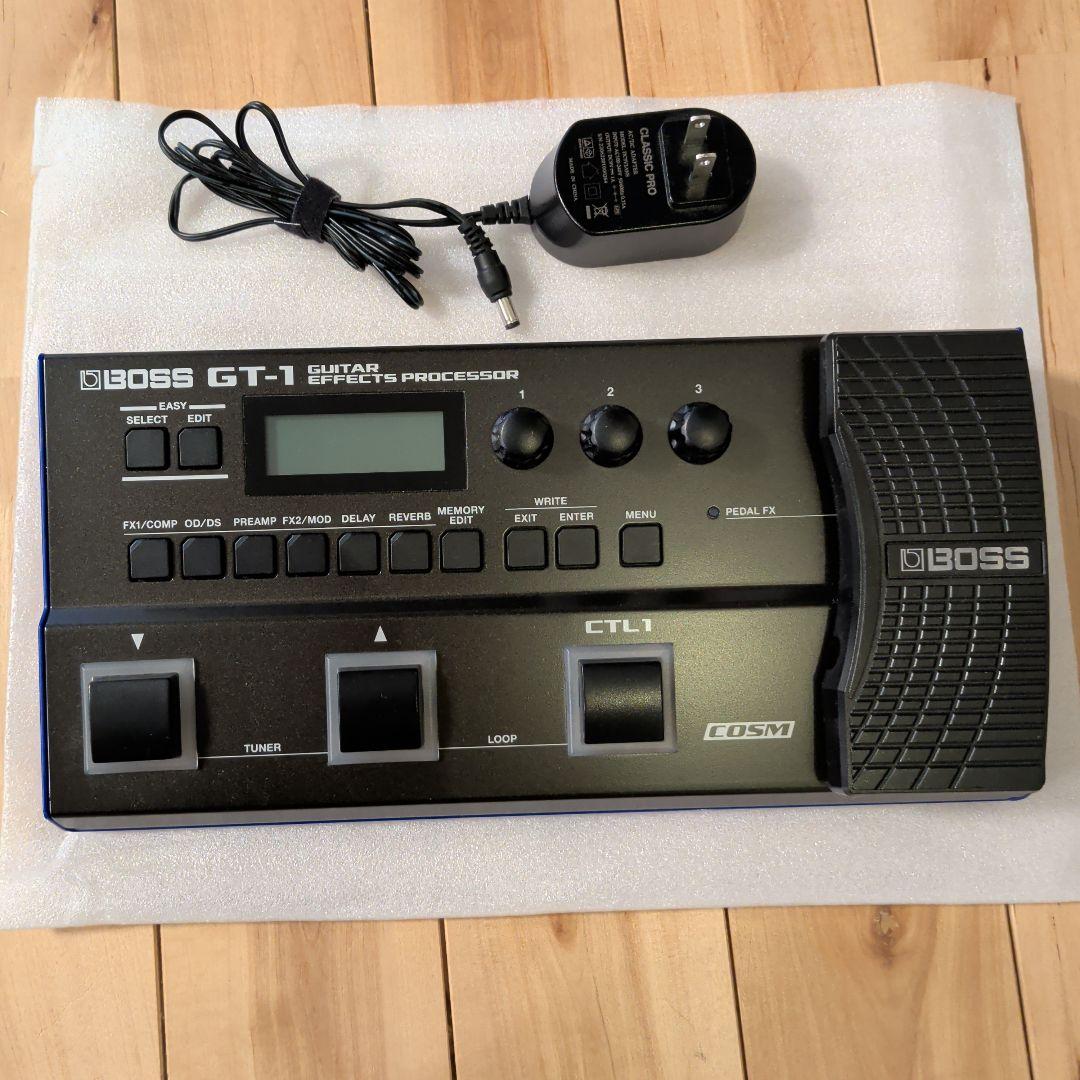 BOSS GT-1 マルチエフェクター+GT-1の教科書+アダプター