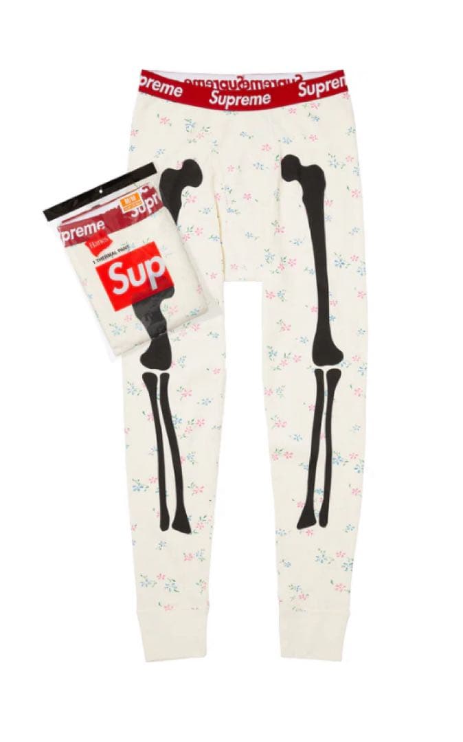 パンツ Supreme Hanes Bones Thermal Pant