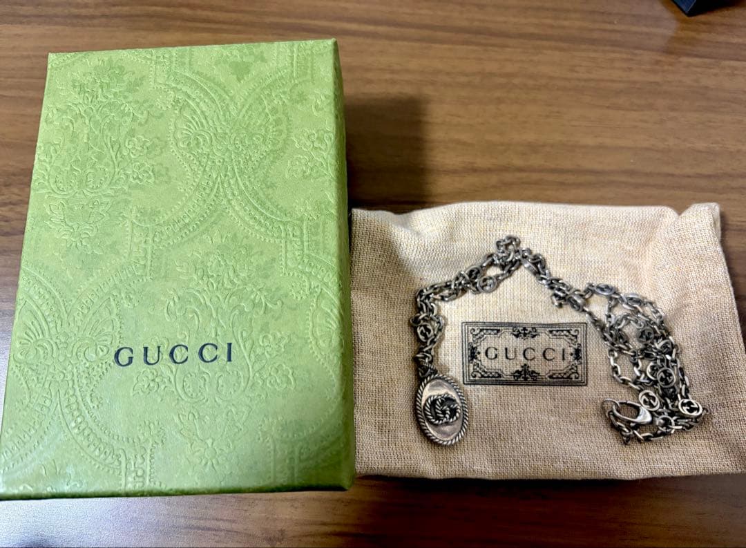 星野源！！GUCCI メンズ シルバーネックレス