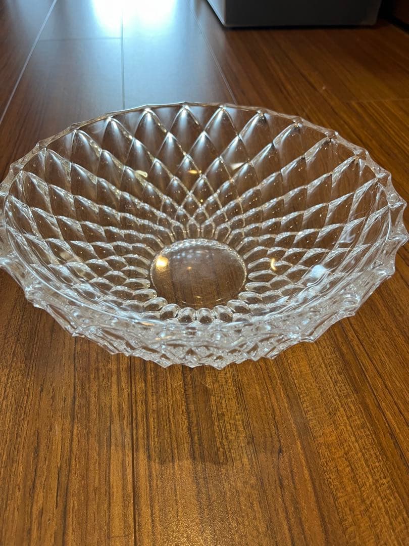 クリスタルボウル 直径約24cm 高さ約8cm