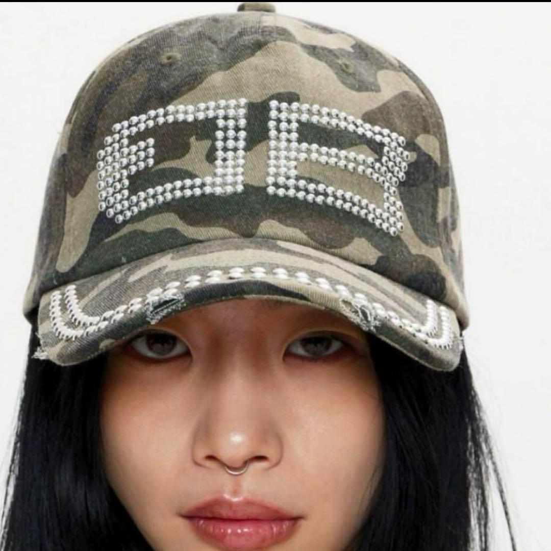 BD STUDS DAMAGE CAP BEEDEN迷彩　送料込み　タグ付き