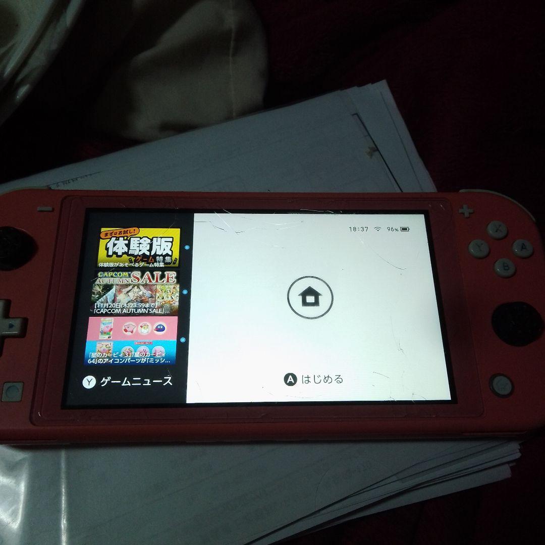 マロン3才　Nintendo Switch Lite ピンク　ジャンク