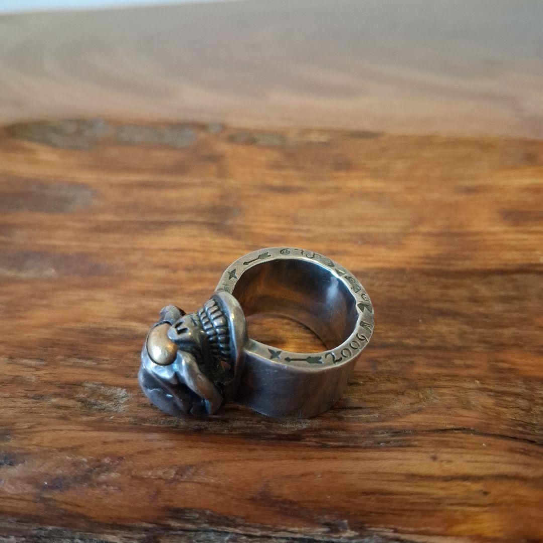 ベ*タ様 ストップライトスカルリング18金目21号　的を絞って生きろ！