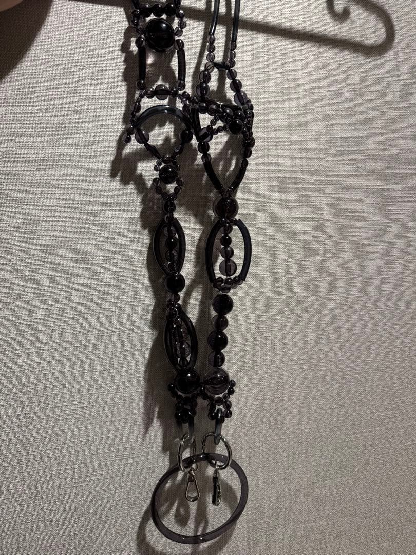 スマホアクセサリー satokooishi / strap (clear black)