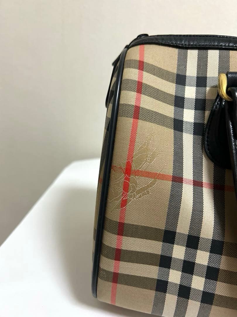 Burberry バーバリー チェック柄 ボストンバッグ