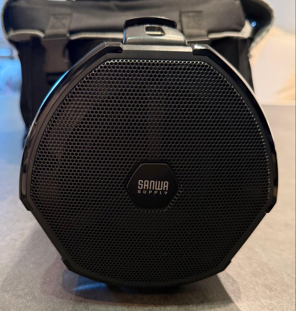 サンワサプライ　ワイヤレスマイク機能付き拡声器スピーカー MM-SPAMP3