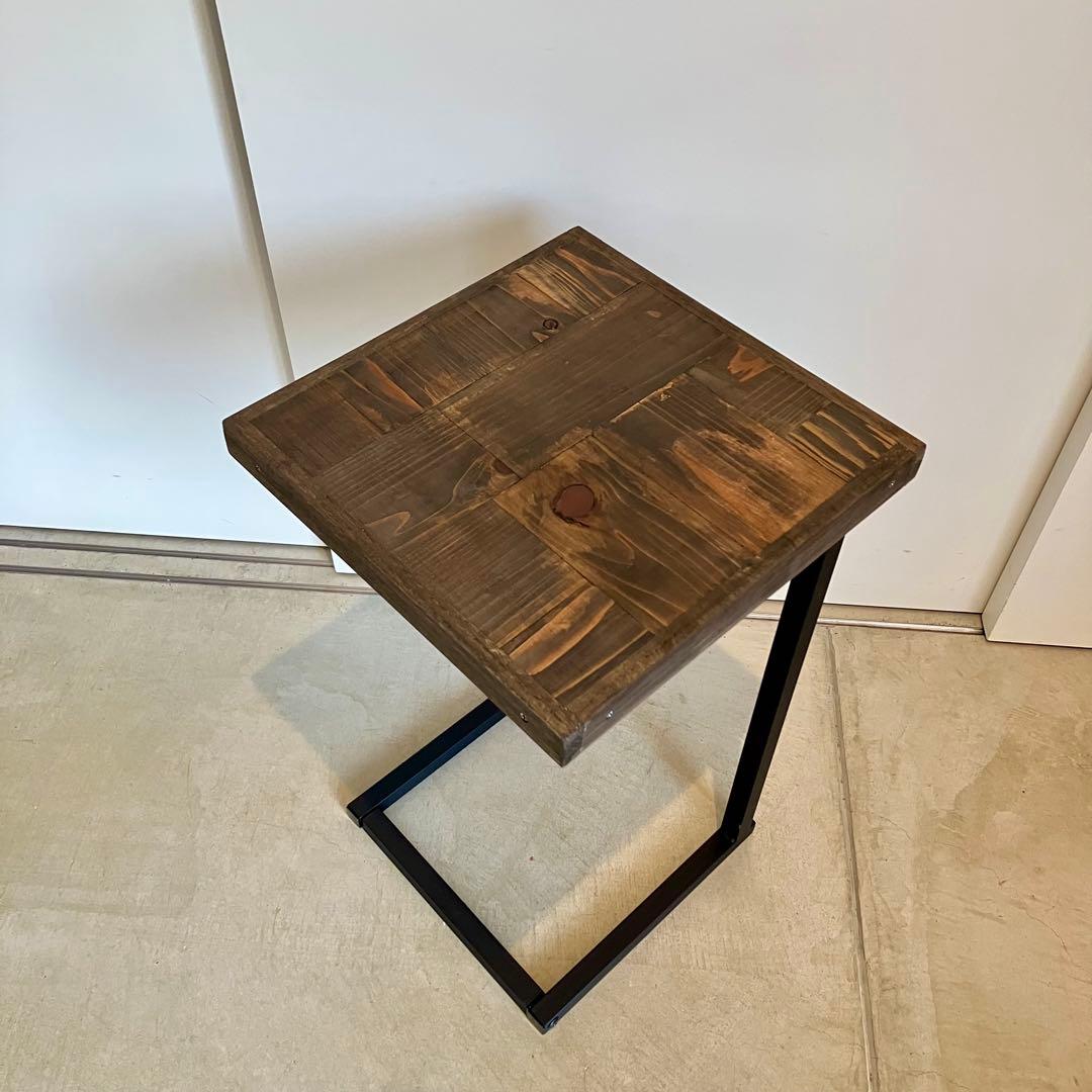 モザイク柄のサイドテーブル【ハンドメイド家具】