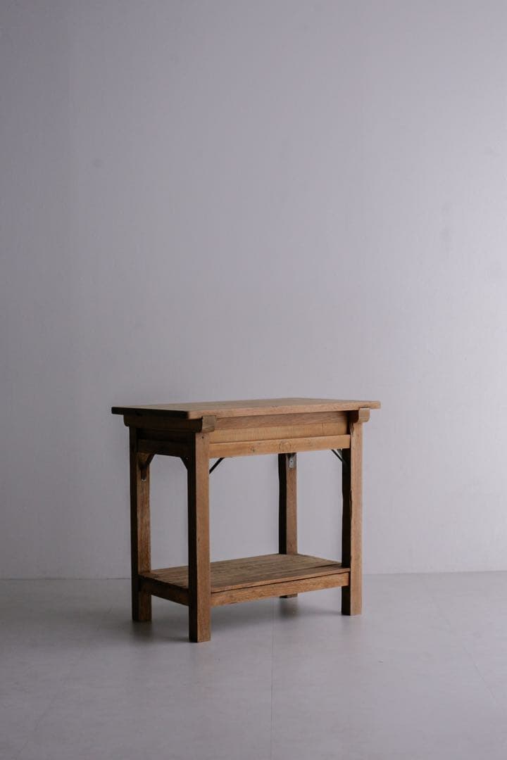 ラワン 杉 無垢材 サイドテーブル　勉強机　アンティークテーブル　古家具