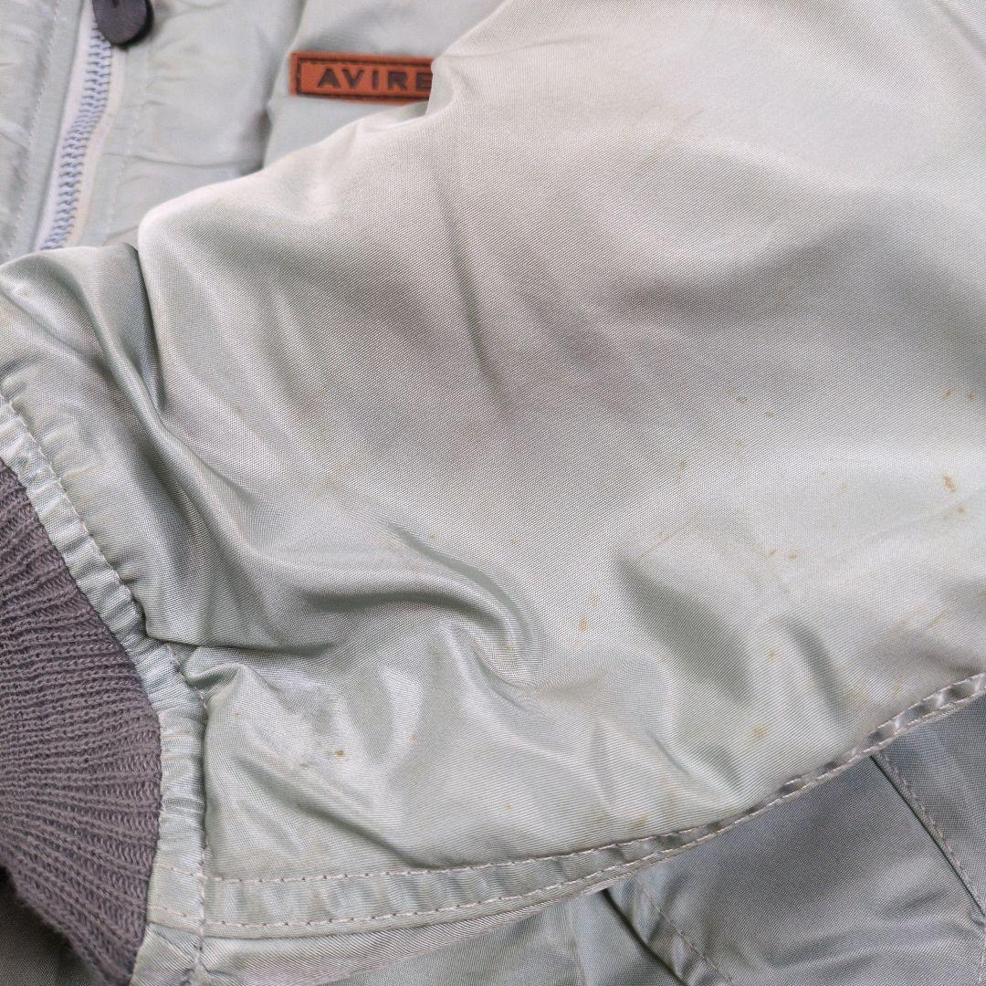 80s 90s USA製 AVIREX アーチロゴ flight jacket