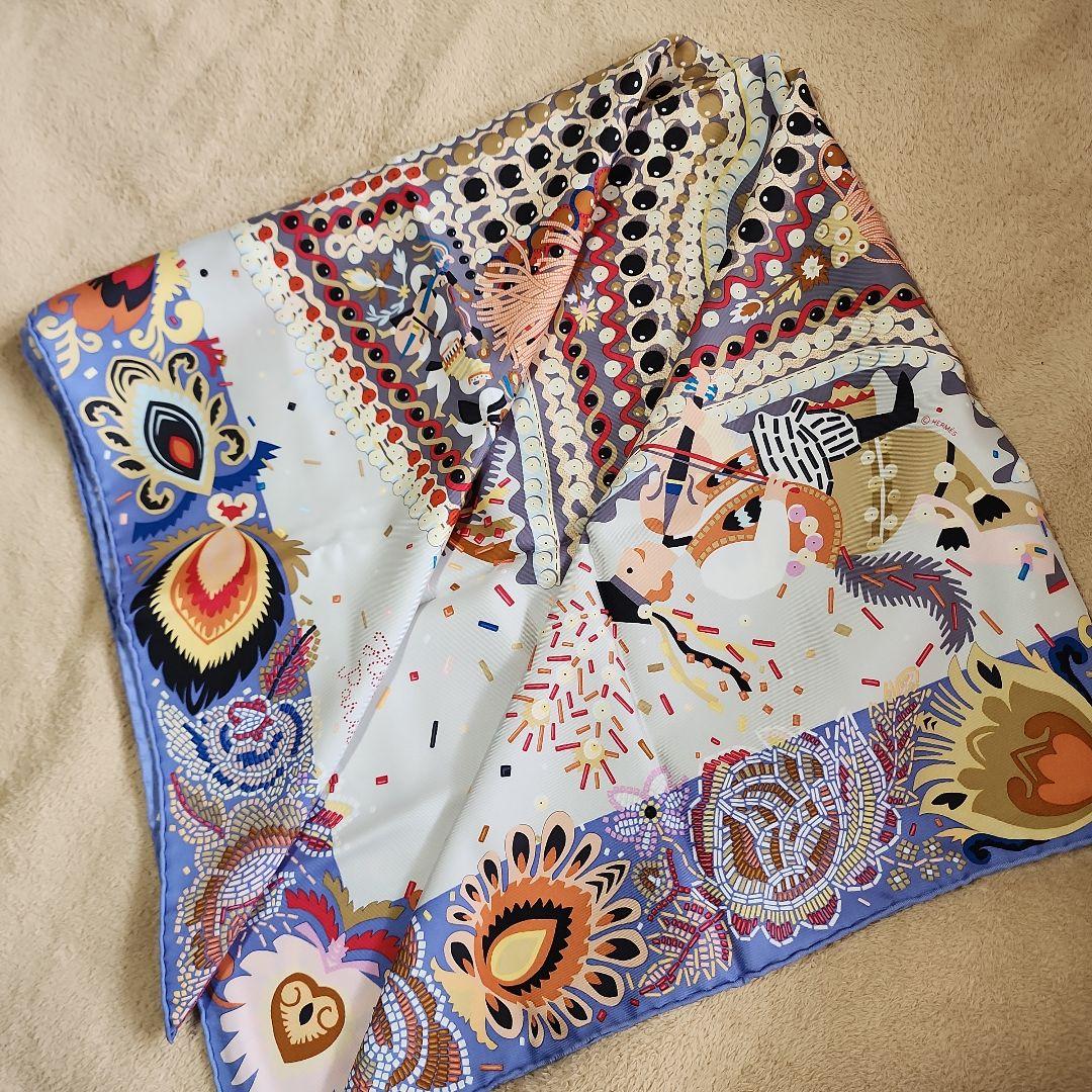 美品 box付【HERMES】カレ90 COSTUME DE FETE エルメス