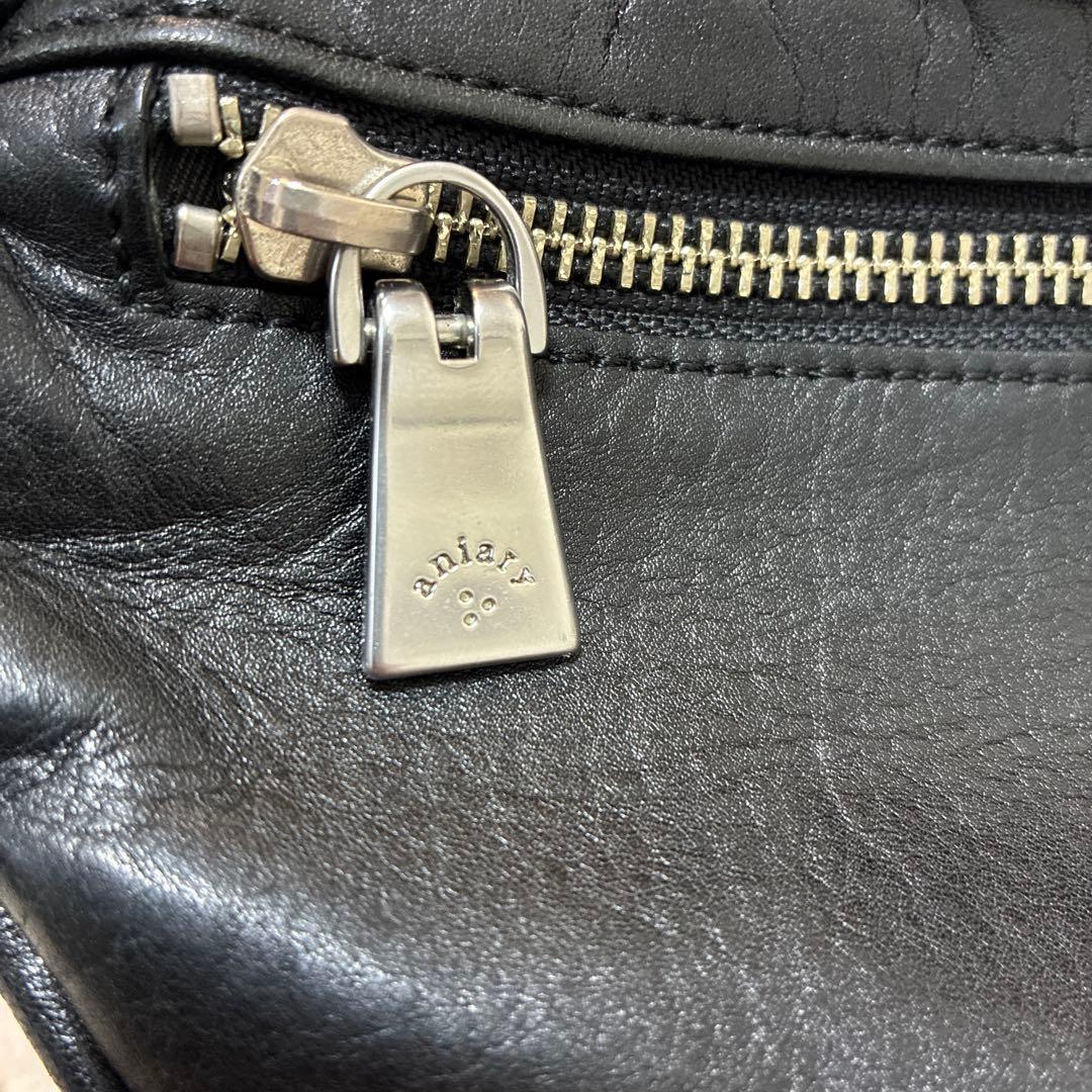 【美品•廃盤】aniary アンティークレザー　ウエストバッグ