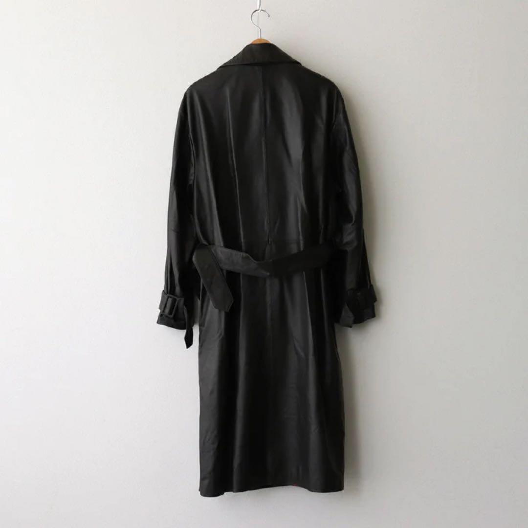 ジャケット・アウター YOKE / Leather Double Breasted Coat 3