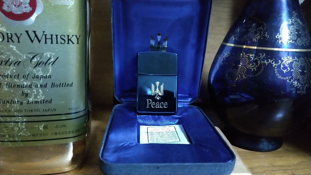 94年製造(X)　イニシャル T.T入り　Peace ZIPPO ライター