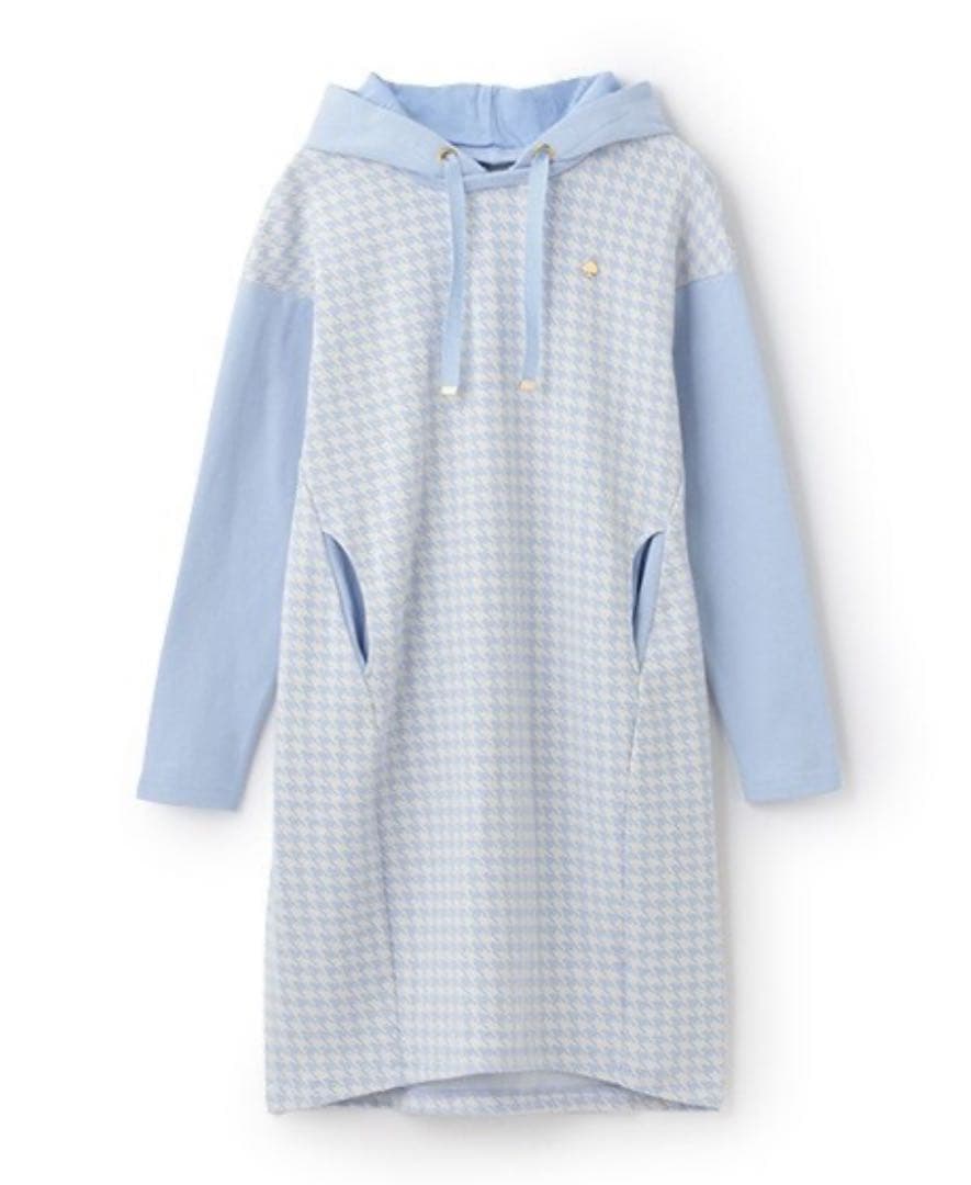 ケイトスペード ガールズ 千鳥フードワンピース 140cm 新品♪