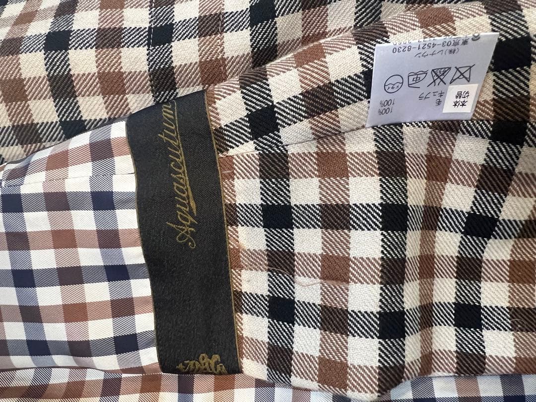ブラック トレンチコート チェック裏地
