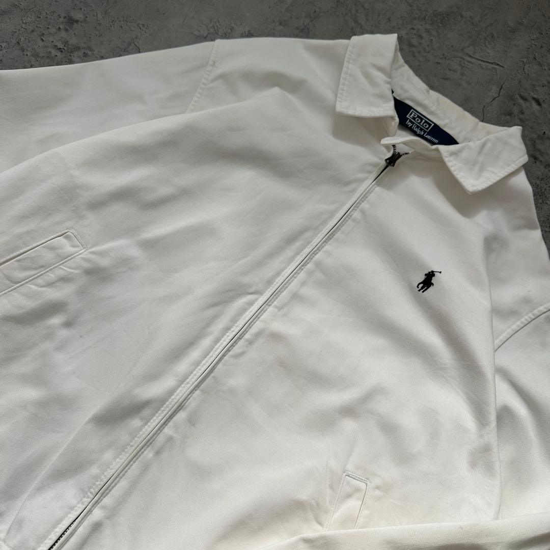 90s ポロバイラルフローレン（L）コットンスイングトップジャケット＊ポニーロゴ