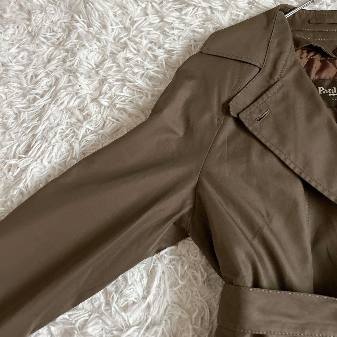 美品⁂ポールスチュアート⁂ ロングトレンチコート　ライナー　ベルト　ブラウン　M