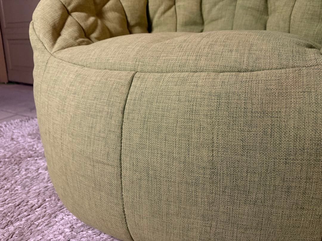 アンビエントラウンジ バタフライソファ ライムグリーン ビーズソファ