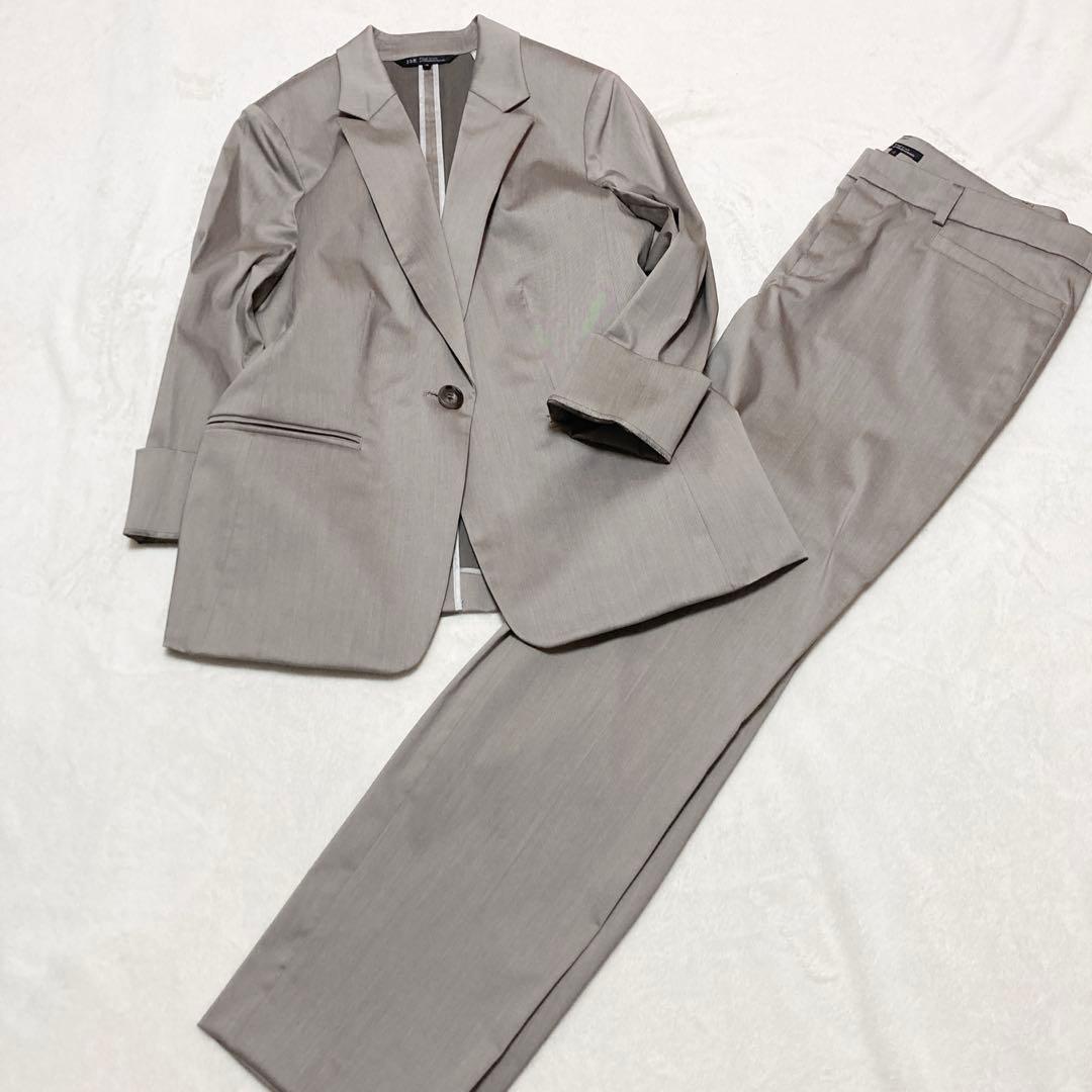 23区　大きいサイズ　ストレッチパンツスーツ　セットアップ　ライトブラウン　46