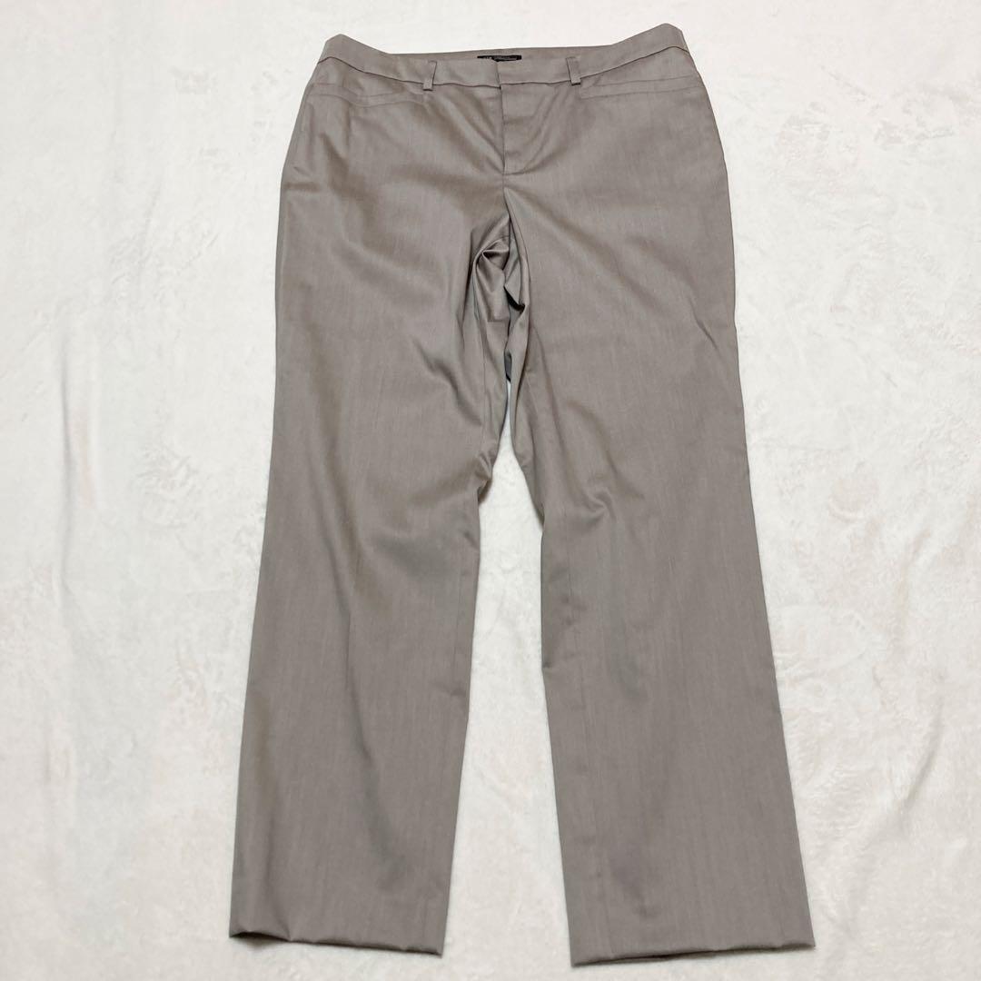 23区　大きいサイズ　ストレッチパンツスーツ　セットアップ　ライトブラウン　46