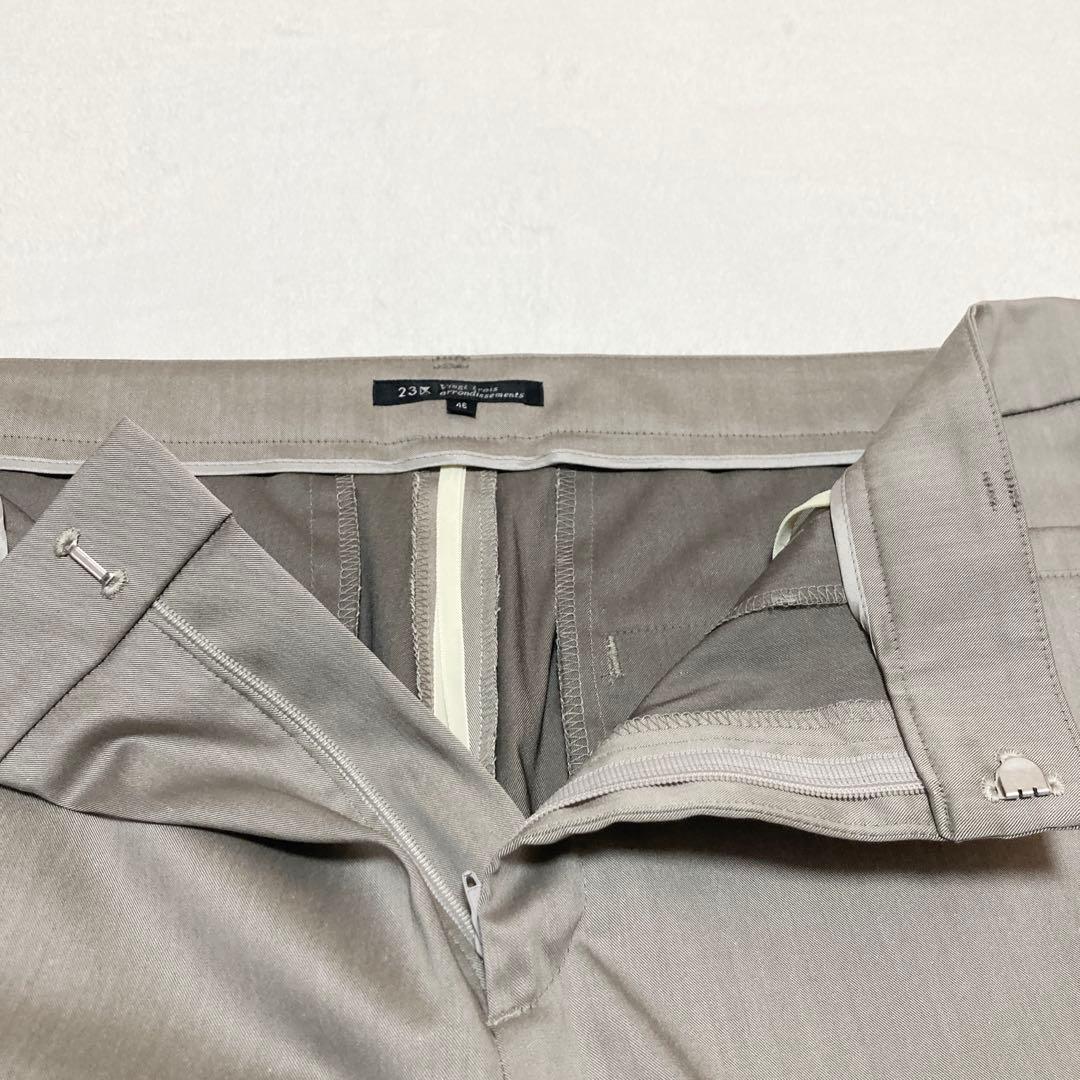 23区　大きいサイズ　ストレッチパンツスーツ　セットアップ　ライトブラウン　46