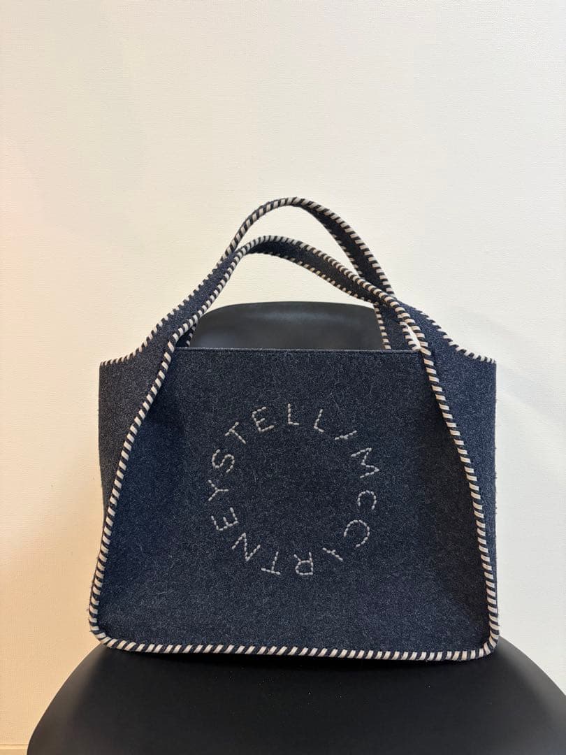 【希少】Stella McCartney ネイビー トートバッグ