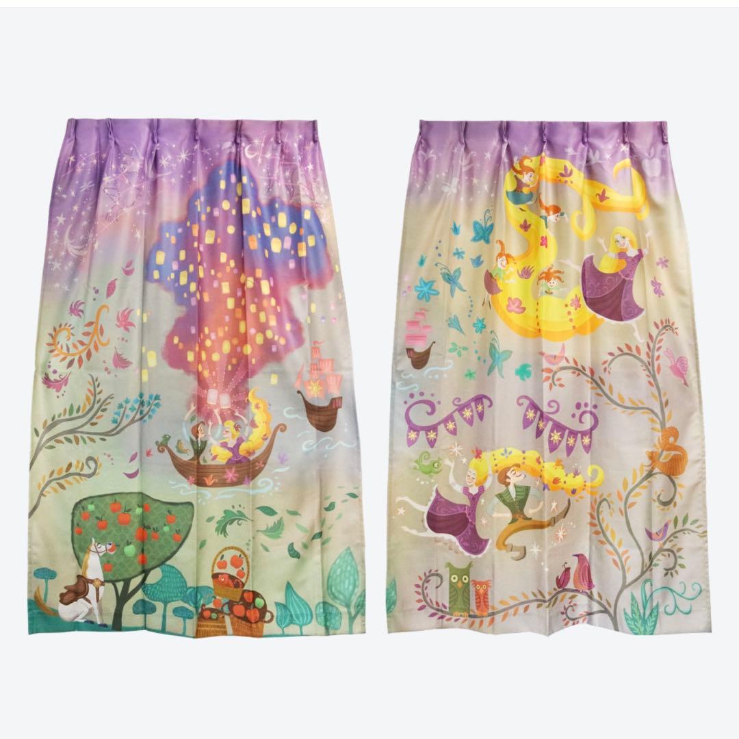 カーテン　ディズニー　ラプンツェル　ファンタジースプリングス