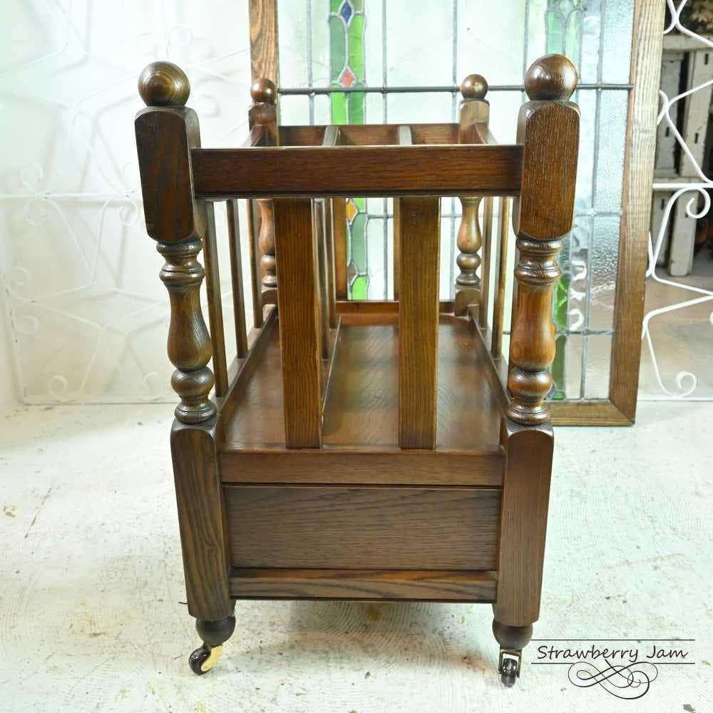 L3705-203 英国アンティーク オールドチャーム マガジンラック 本棚