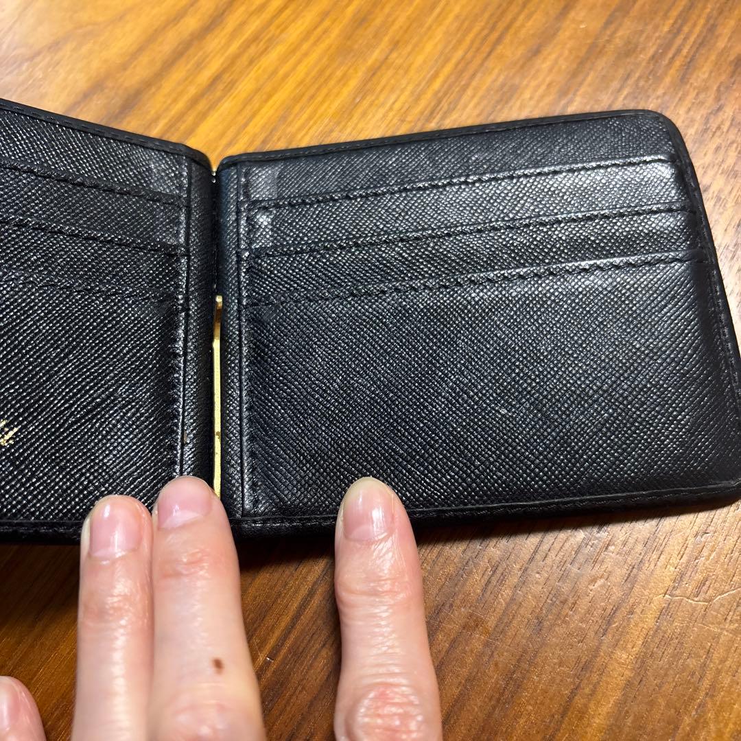 ジャンティバンティ　黒　マネークリップ　レザー　ブラック　迷彩