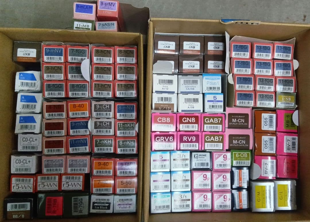 プロ用ヘアカラー1剤　いろいろ100本