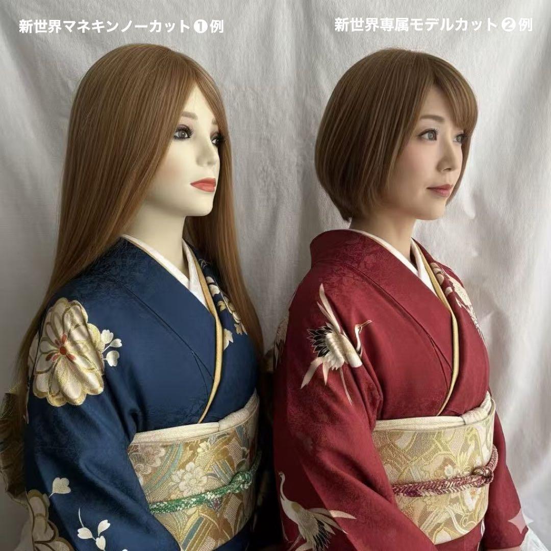 2025新世界　人毛100%　ウィッグ　フルウィッグ　シルクスキン　医療ウィッグ