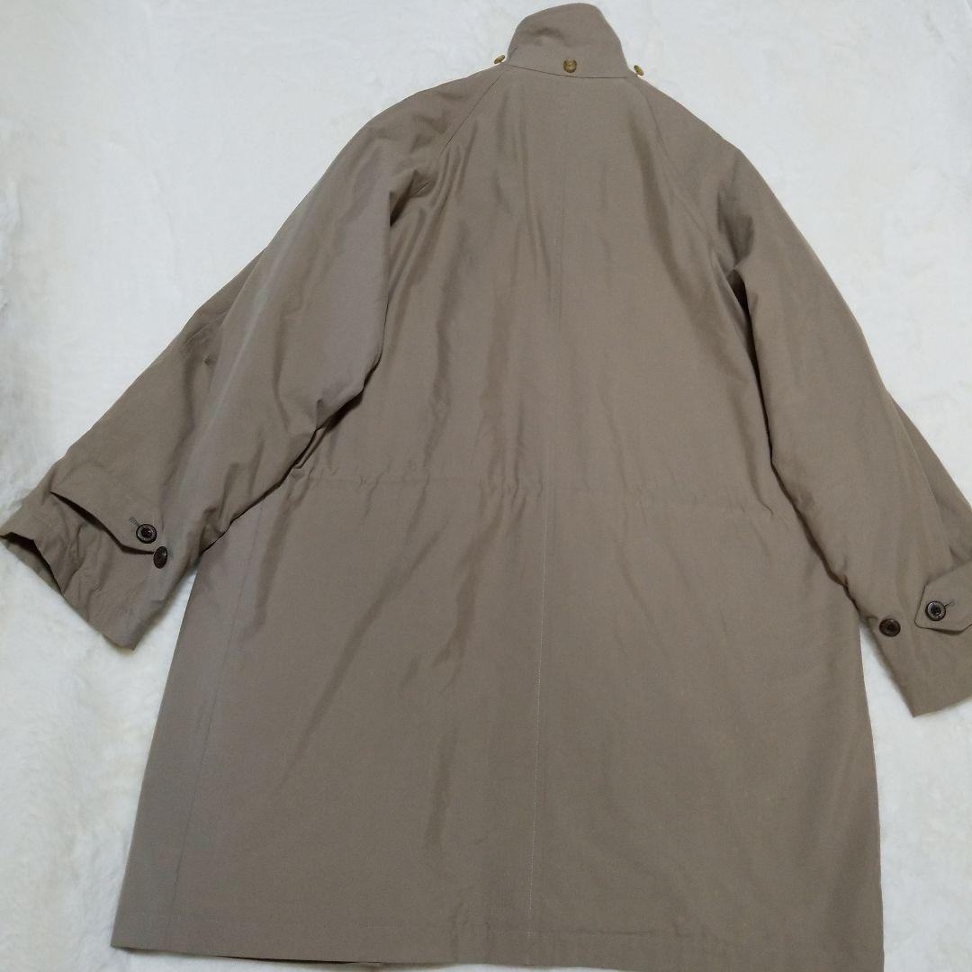 バーバリー　フーデットコート　ダウンライナー　ロングコート　カーキ　LY