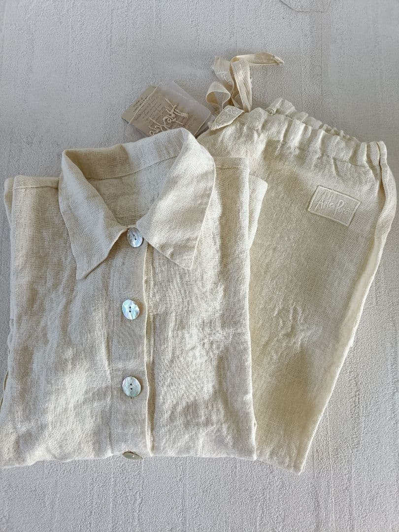 AL　リネンパジャマ上下セットArte pura アルテプラ高級ブランド