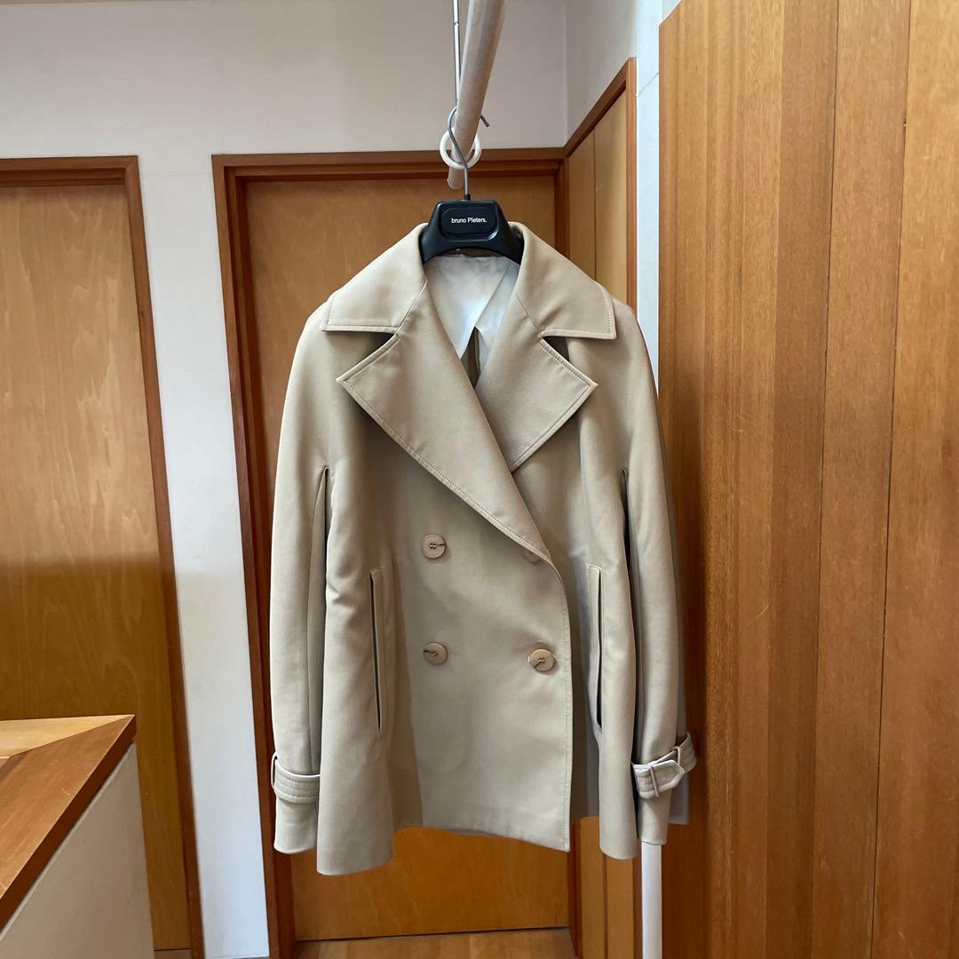 【新品未使用】MaxMara トレンチコート ベージュハーフコート　ベルト付き